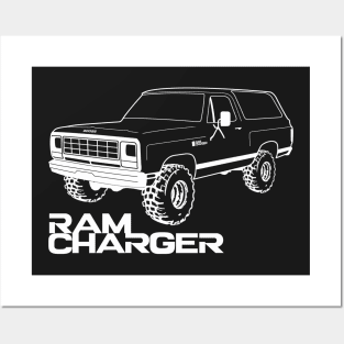 OBS Ram Charger White Print Posters and Art